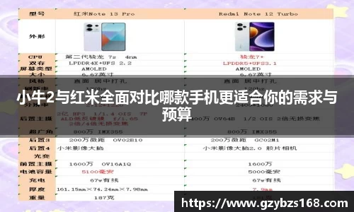 小牛2与红米全面对比哪款手机更适合你的需求与预算